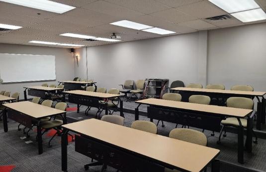 flexible training room layout in calgary
